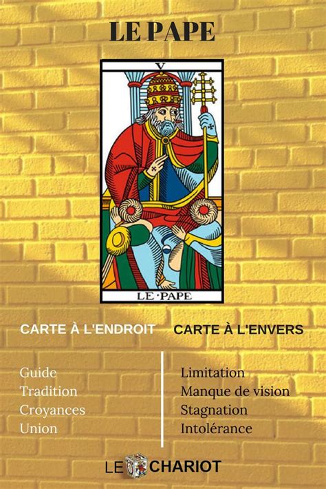 Le pape du Tarot de Marseille : Signification et Interprétation